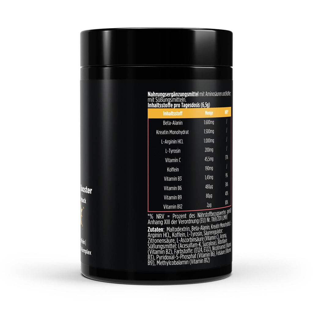 Pre-Workout Booster – Orange, 520g | Pure Natura
