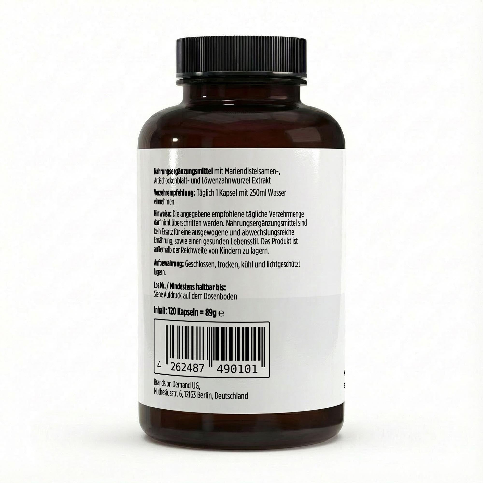 Milk Thistle Artichoke Dandelion Complex – 120 Vegan Capsules | Pure Natura