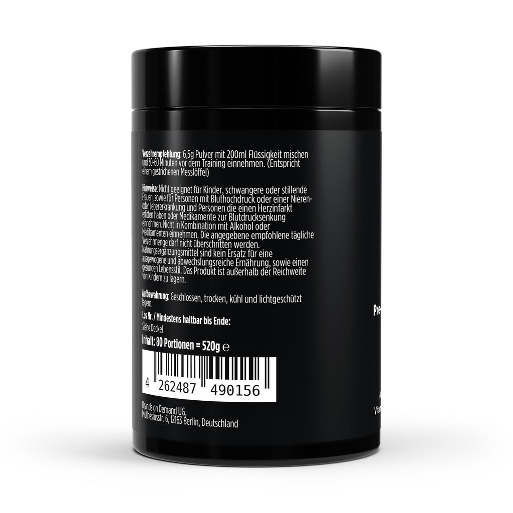 Pre-Workout Booster – Apple, 520g | Pure Natura
