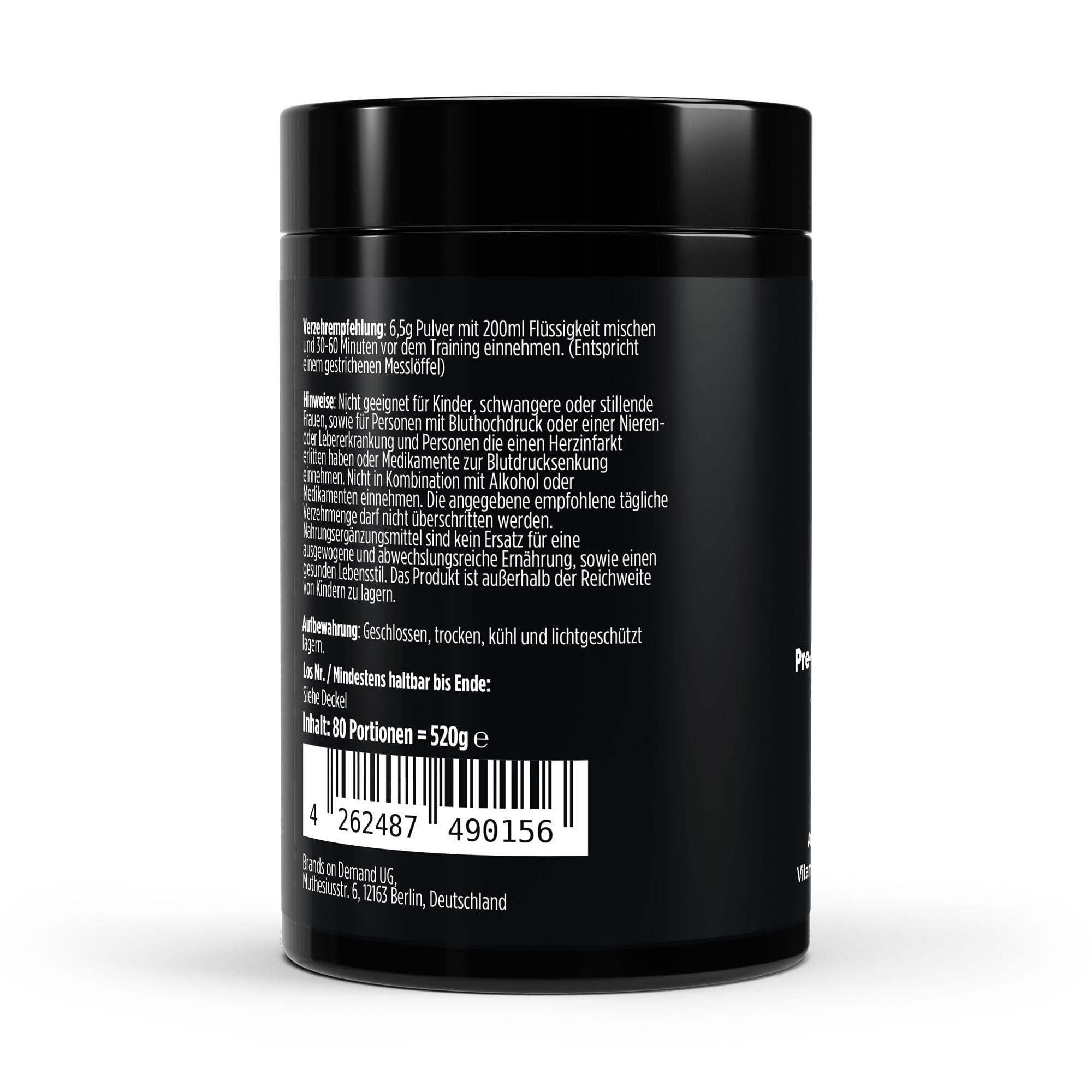Pre-Workout Booster – Apple, 520g | Pure Natura