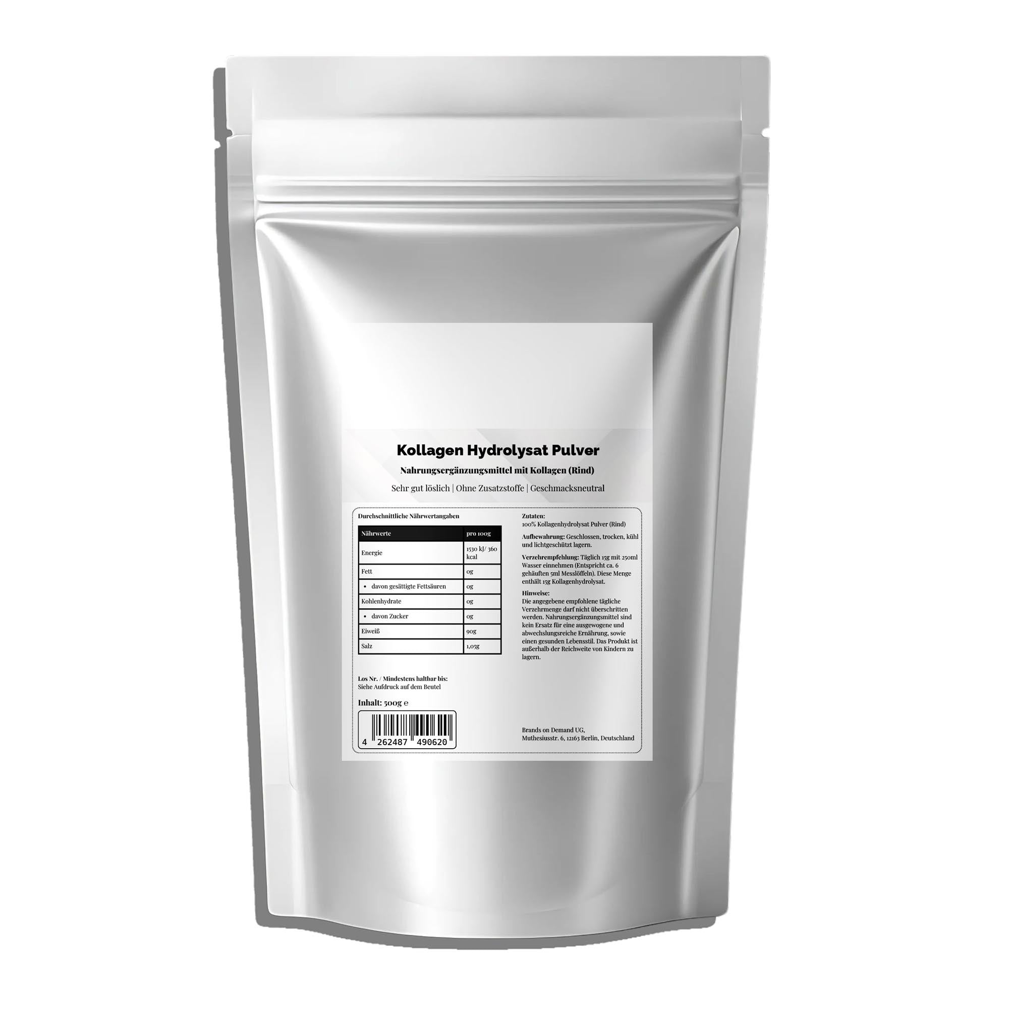 Collagen Hydrolysate Powder – Neutral, 500g | Pure Natura