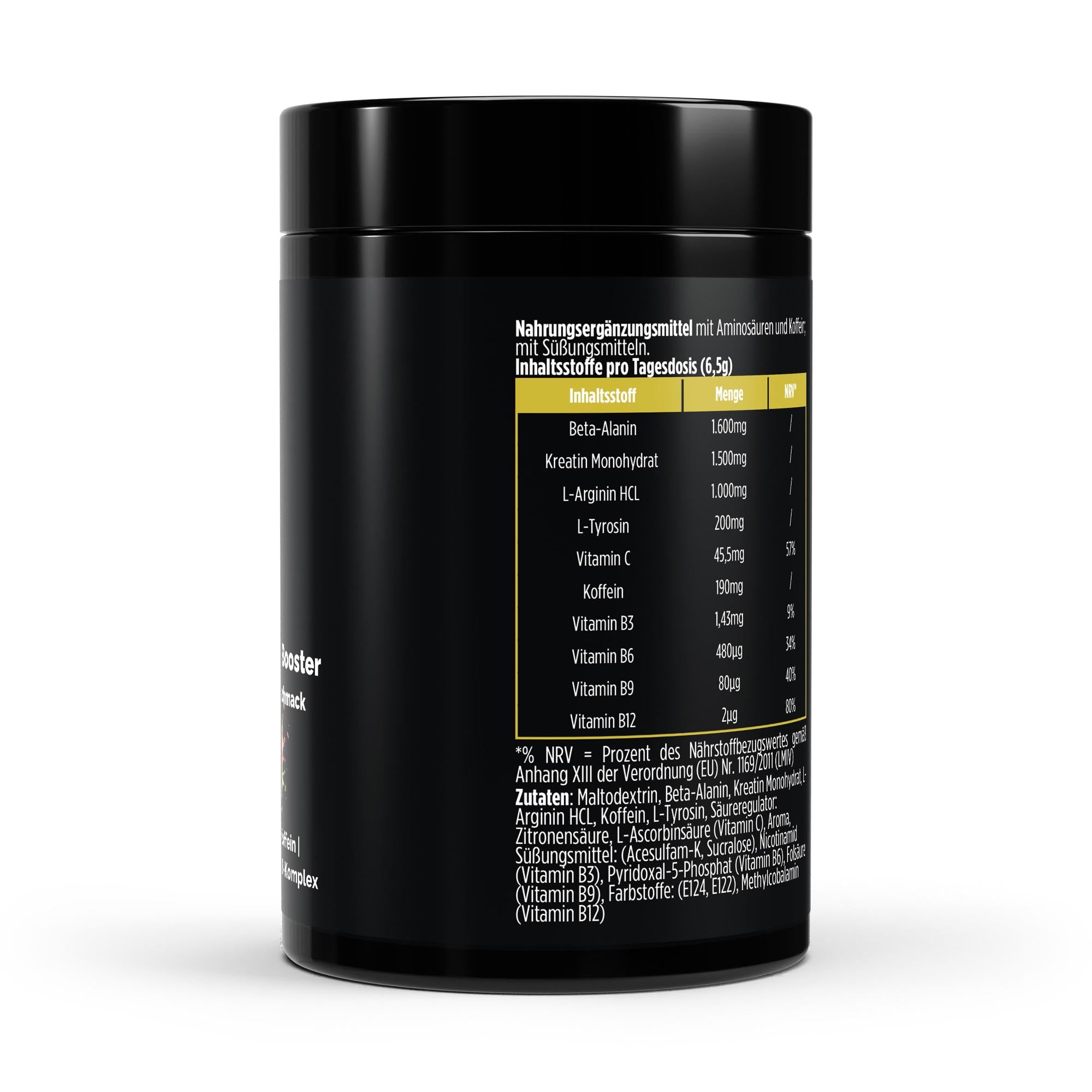 Pre-Workout Booster – Tutti Frutti, 520g | Pure Natura