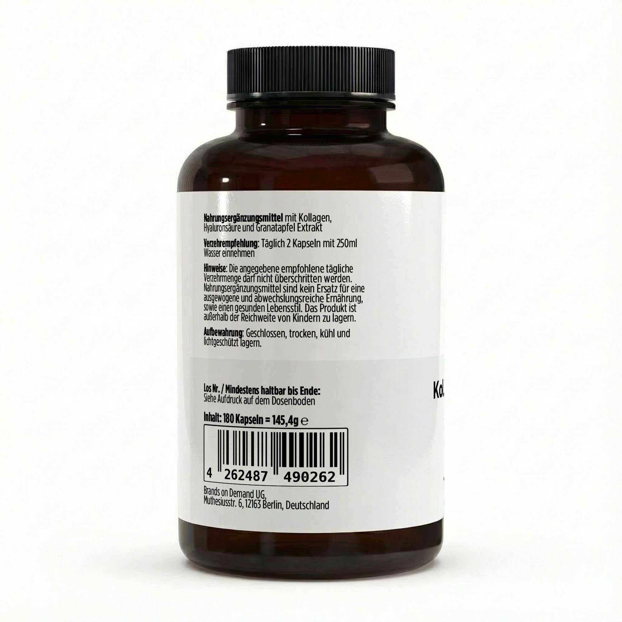 Premium Collagen Hydrolysate PLUS (3000-5000 DA) – 180 Capsules | Pure Natura