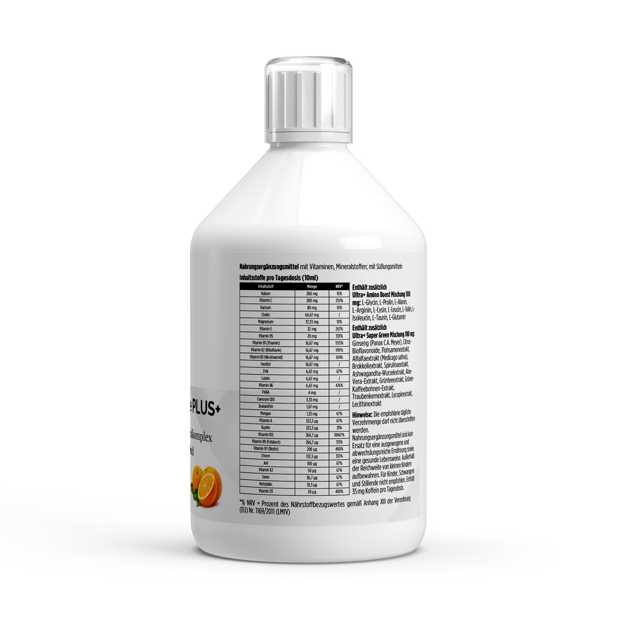 Vita Complete PLUS+ Shots – Fresh Orange, 500ml (50 shots) | Pure Natura