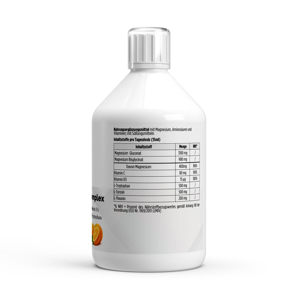 Magnesium Complex Shots PLUS+ – Orange, 500ml (33 shots) | Pure Natura