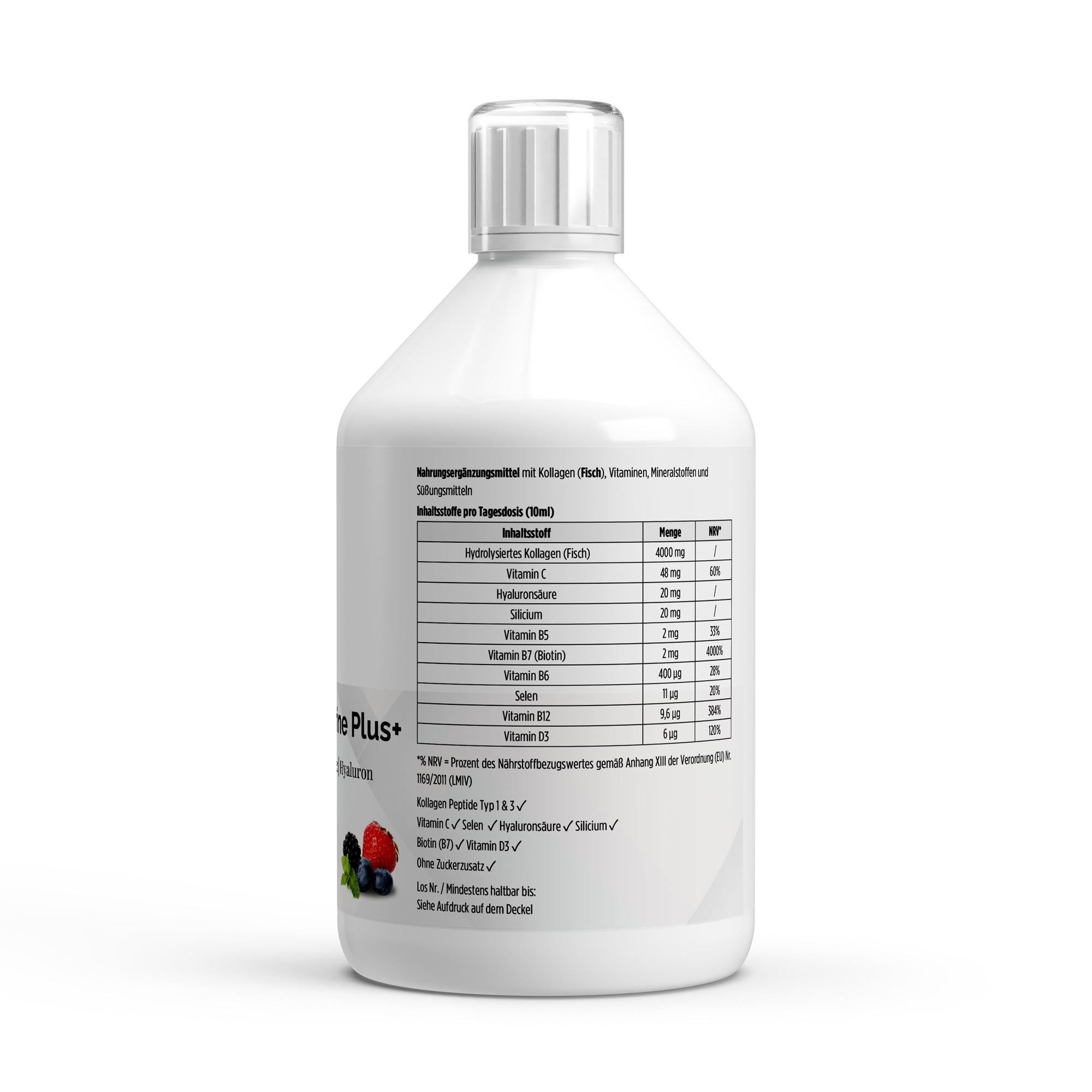 Collagen Marine Plus+ Shots – Wild Berry, 500ml (50 shots) | Pure Natura