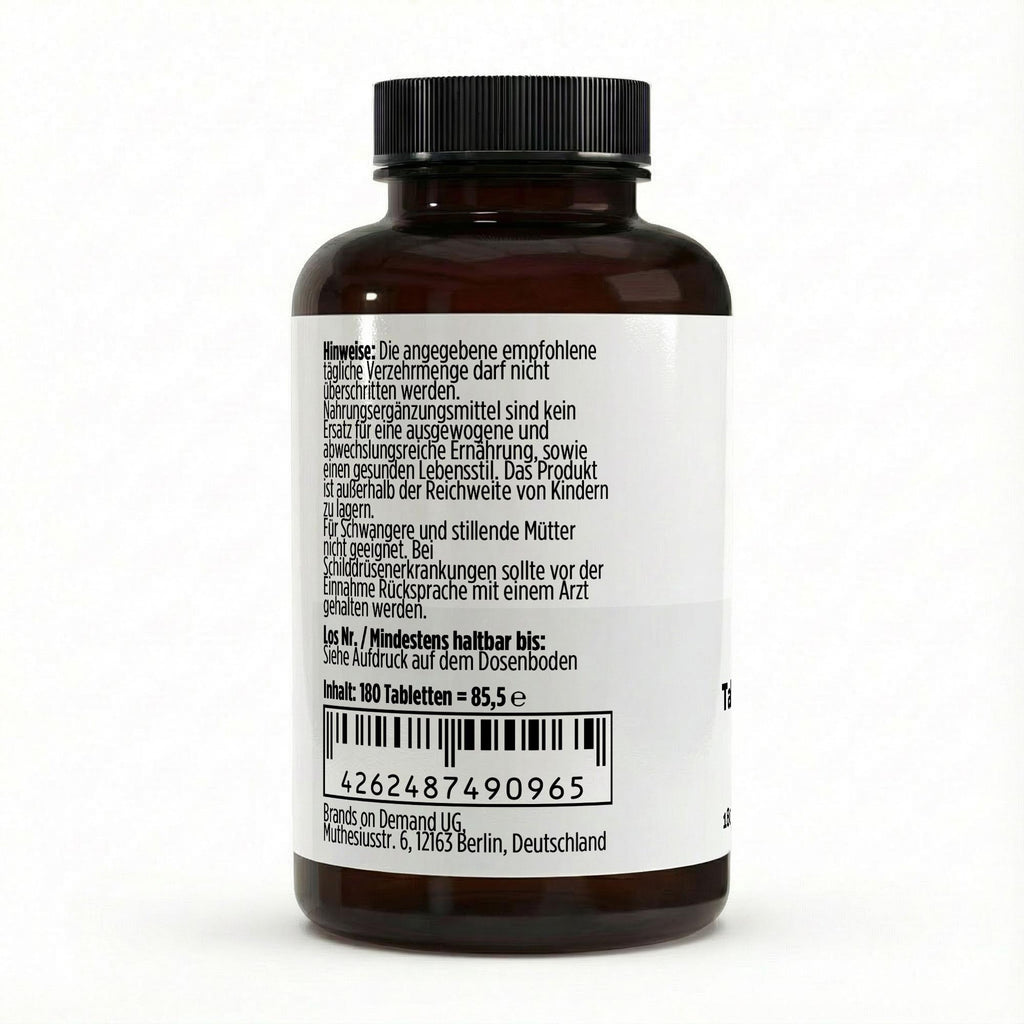 Iodine 150µg – 180 Vegan Tablets | Pure Natura