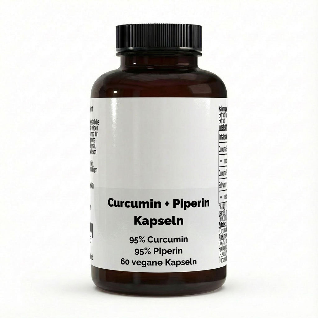 Turmeric (95% Curcumin) + Piperine – 60 Vegan Capsules | Pure Natura