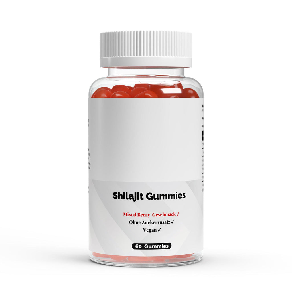 Shilajit Gummies 1000mg + Vitamin C, B6 & B12 – 60 Vegan Gummies | Pure Natura