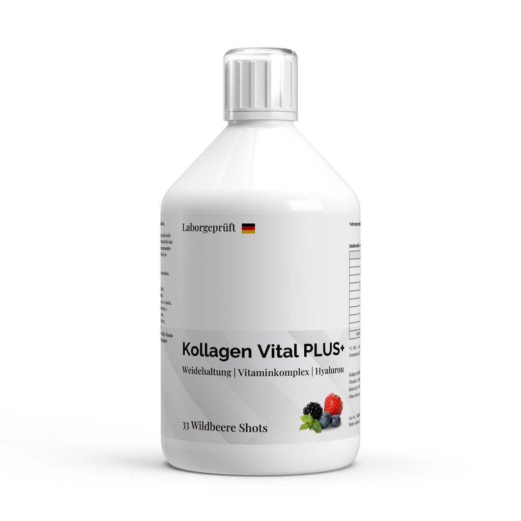 Collagen Vital PLUS+ Shots – Wild Berry, 500ml (33 shots) | Pure Natura