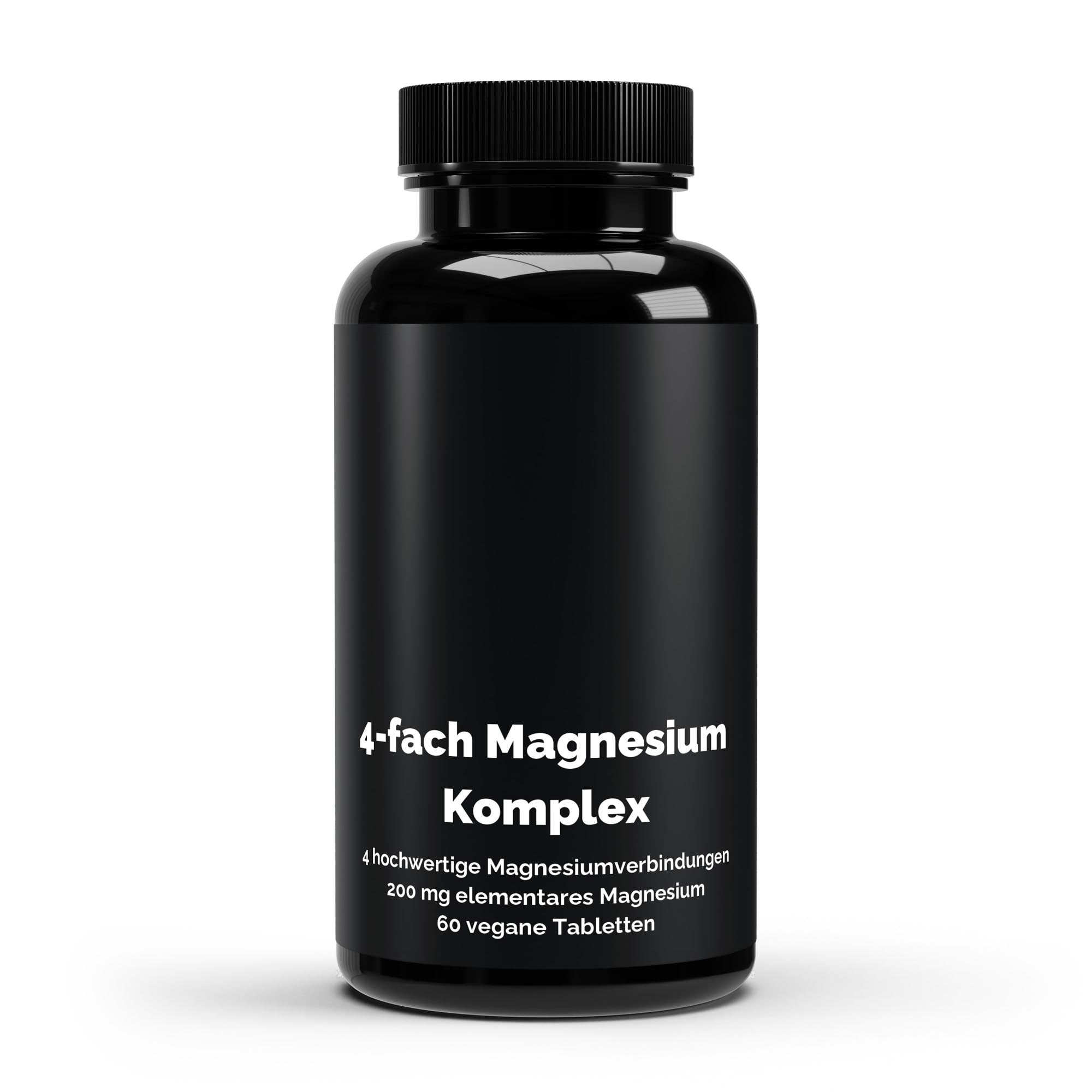 Magnesium 4-fold Complex – 60 Vegan Tablets | Pure Natura