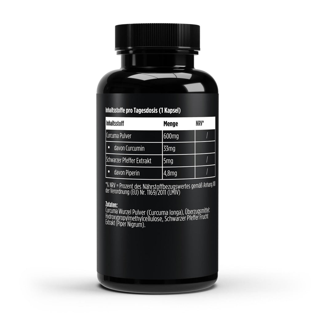 Turmeric + Piperine – 60 Vegan Capsules | Pure Natura