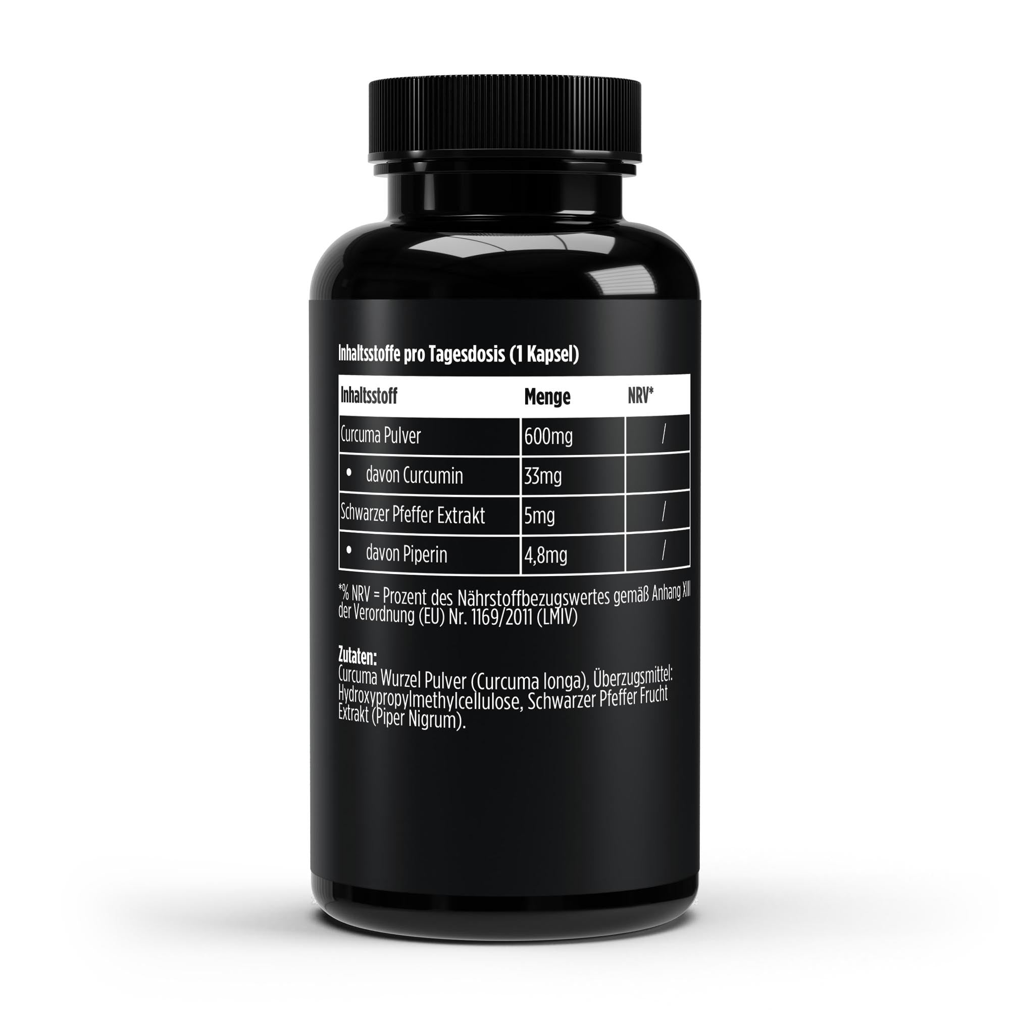 Turmeric + Piperine – 60 Vegan Capsules | Pure Natura
