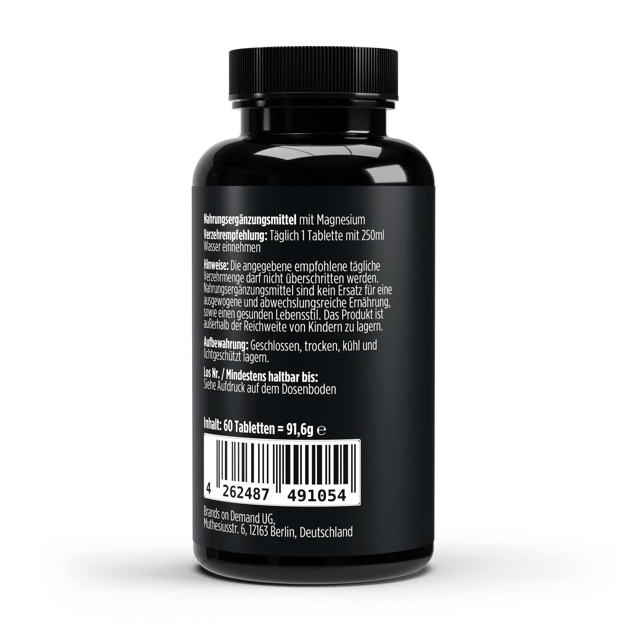 Magnesium 4-fold Complex – 60 Vegan Tablets | Pure Natura