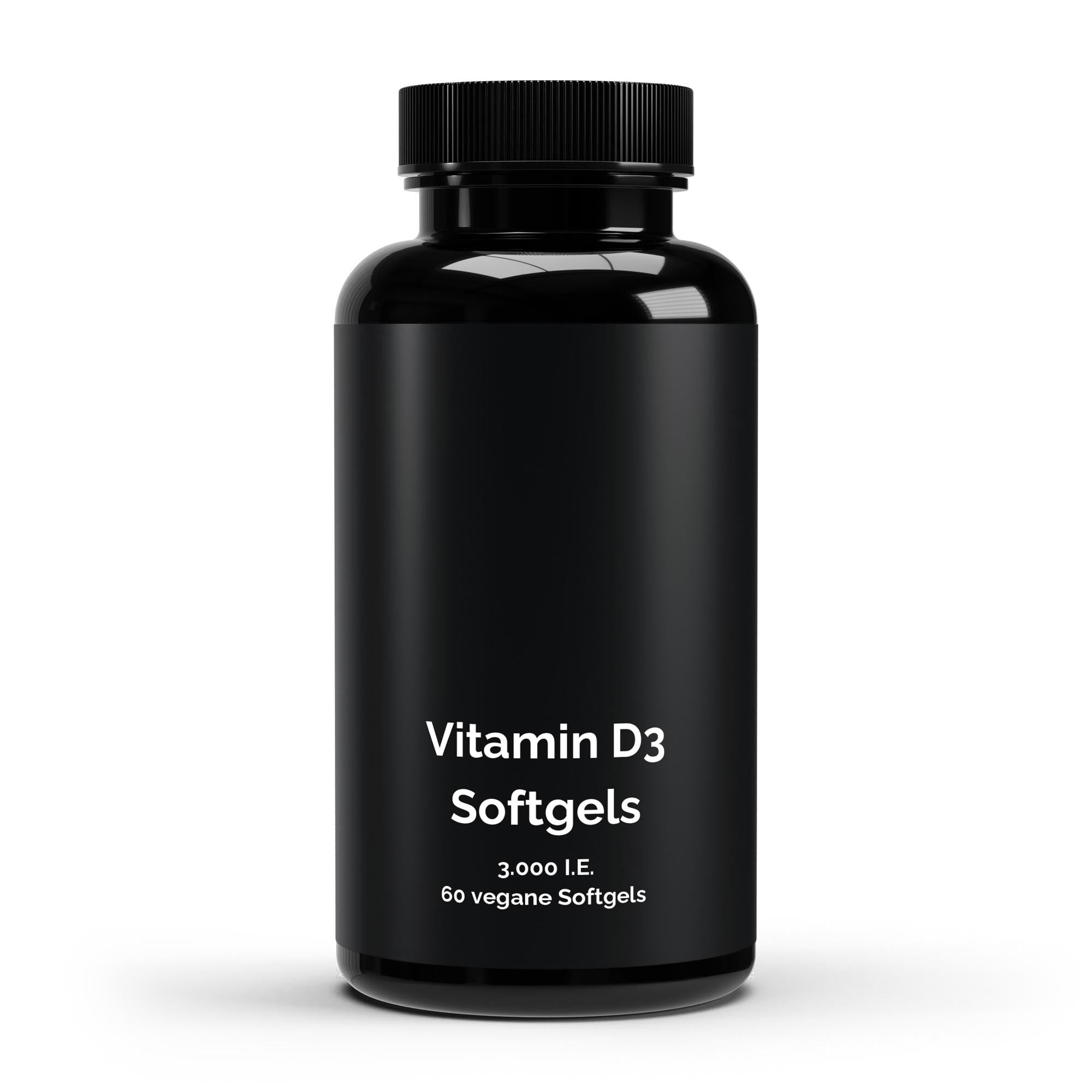 Vitamin D3 3,000 I.U. – 60 Vegan Softgels | Pure Natura