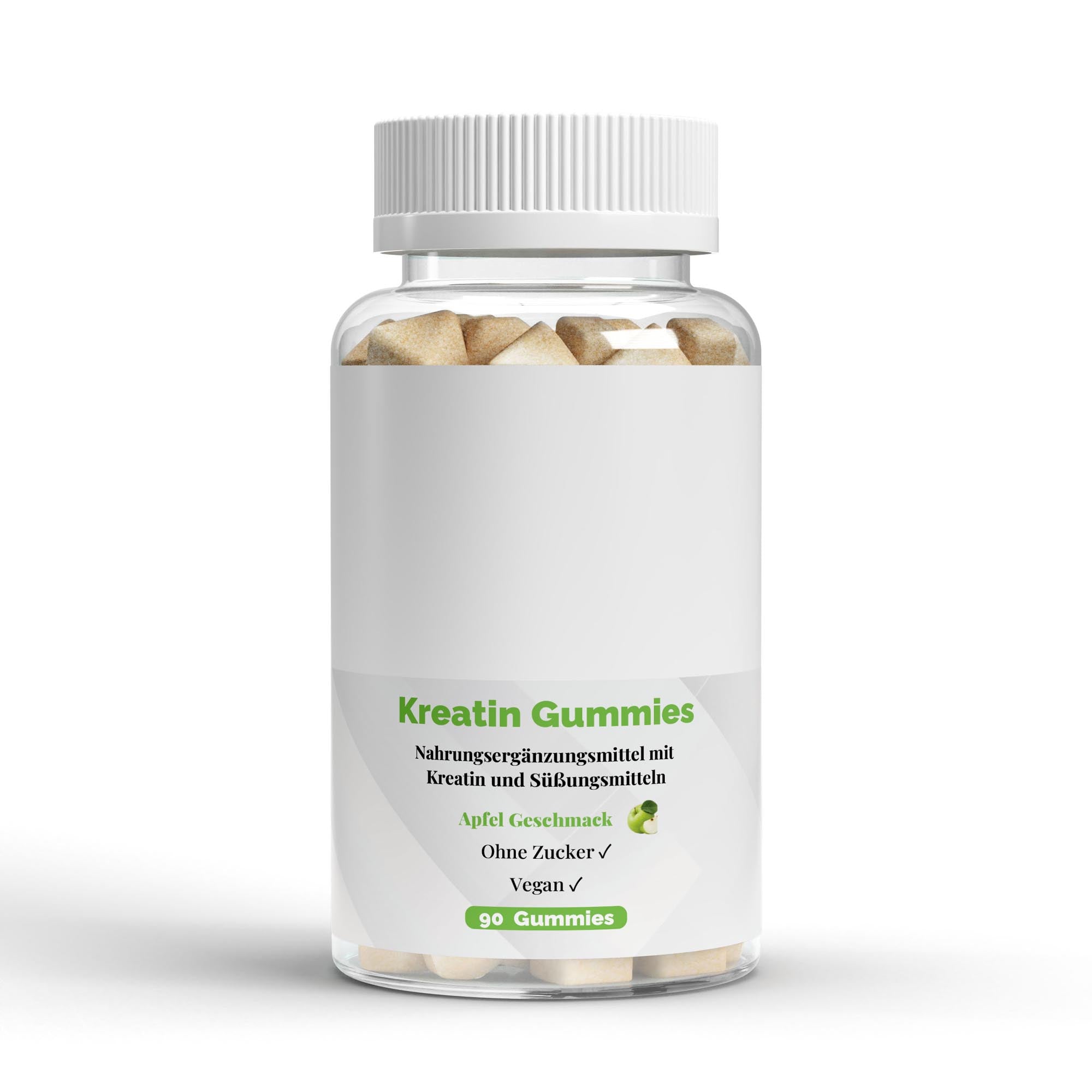 Creatine Gummies 3g – Apple, 90 Vegan Gummies | Pure Natura